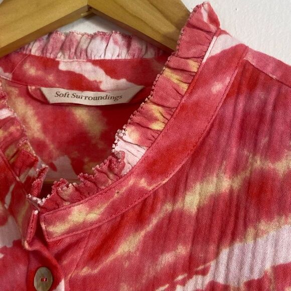 SOFT SURROUNDINGS
Big Sur Tie Dye Gauze cotton Dress - Picture 8 of 15